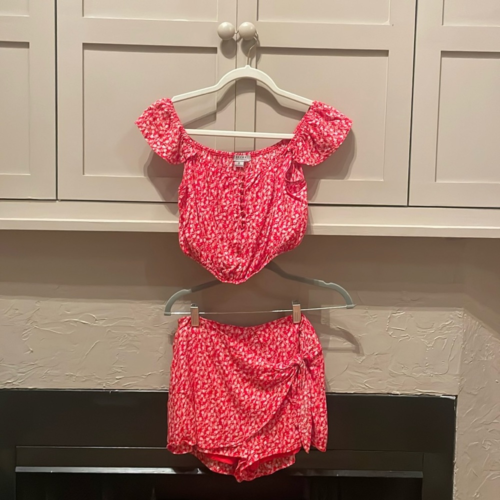 Summer Floral Two Piece Set
